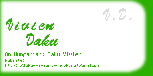 vivien daku business card